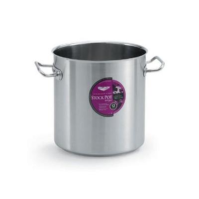 Vollrath Intrigue Stock Pot, 12 Qt., with O Cover, S/S Body, Aluminum Clad Bottom