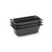 Vollrath Super Pan III, Third Size Pan, 6 in Deep, High Temp Black Plastic, NSF