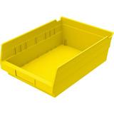 Akro-Mils Shelf Plastic Bin Plastic in Yellow | 4 H x 8.4 W x 11.625 D in | Wayfair 30150Y