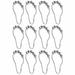 Rebrilliant Denning Shower Curtain Hooks Steel in Gray | 3 H x 1.5 W x 0.25 D in | Wayfair 76570