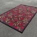 Gray 57 x 0.5 in Indoor Area Rug - Herat Oriental Floral Handmade Tufted 4'9" x 7'7" Wool Dark Brown/Red Area Rug Wool | 57 W x 0.5 D in | Wayfair