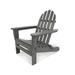 POLYWOOD® Classic Folding Adirondack Chair in Gray | 35.75 H x 29 W x 35.75 D in | Wayfair AD5030GY