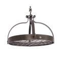 Enclume Gourmet USA Handcrafted Dutch Crown Hanging Pot Rack Steel in Black | 21 H x 20 W x 20 D in | Wayfair PR2WG HS