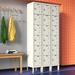 Hallowell Galvanite 6 Tier 3 Wide Locker Metal in White | 78 H x 36 W x 12 D in | Wayfair U3228-6G-A-PT