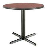 KFI Studios 30" L Round Solid Wood Breakroom Table & Chair Set Wood/Metal in Blue/Black | 29 H x 30 W x 30 D in | Wayfair