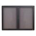 Quartet® Enclosed Wall Mounted Bulletin Board Cork, Wood in White | 36 H x 4 D in | Wayfair 2364L