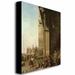 Trademark Fine Art "Piazza di San Marco, Venezzia" by Canaletto Painting Print on Wrapped Canvas in Brown | 18 H x 24 W x 2 D in | Wayfair