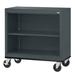 Sandusky Cabinets Series 30" H x 36" W Steel Standard Bookcase in Gray/Black | 30 H x 36 W x 18 D in | Wayfair BM10361830-02