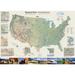 National Geographic Maps United States National Parks Wall Map in Blue | 30 H x 42 W x 0.25 D in | Wayfair RE01020600