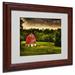Trademark Fine Art "Summer Evening On the Farm" by Lois Bryan Matted Framed Photographic Print Canvas in Green | 11 H x 14 W x 0.5 D in | Wayfair