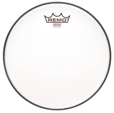 Remo 10" Emperor White Suede