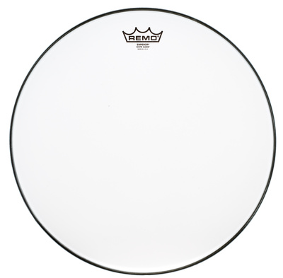 Remo 16" Emperor White Suede