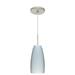 Besa Lighting Tao 1 - Light Single Bell Pendant in Gray | 5.125 D in | Wayfair 1JT-1512CH-SN