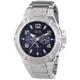 Guess Men's W0218G2 Quartz Watch with Blue Dial Analogue Display and Silver Stainless Steel Bracelet
