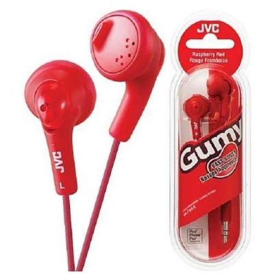 JVC HAF160R Gumy Earbuds, Red