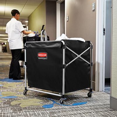 Rubbermaid® 1881750 Laundry Cart - 8 Bushel Collapsible X-Cart