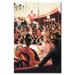 Buyenlarge The Sporting Women Painting Print on Wrapped Canvas in Black/Red | 24 H x 16 W x 1.5 D in | Wayfair 25586-2C1624