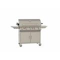 Brahma Bull Outdoor Products 5 - Burner Convertible Gas Grill w/ Cabinet Stainless Steel in Gray | 48.63 H x 64 W x 25 D in | Wayfair 55000