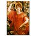 Buyenlarge 'A Vision of Fiametta' by Dante Gabriel Rossetti Painting Print on Canvas in White | 36 H x 24 W x 1.5 D in | Wayfair 61129-LC2436