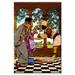 Buyenlarge 'The Chancellor & the King Sampling Tarts' by Maxfield Parrish Painting Print on Canvas in Brown | 24 H x 16 W x 1.5 D in | Wayfair