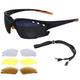 Rapid Eyewear Cycling Sunglasses. Interchangeable Polarized Anti Fog Lenses. Womens & Mens. Black