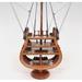 Old Modern Handicrafts USS Constitution Cross Section Model Boat Wood in Brown/Gray | 34 H x 12.5 W x 3.75 D in | Wayfair Q009