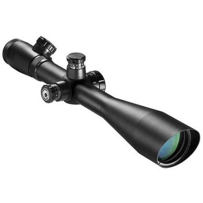 Barska 10-40x50 Side Focus IR Green/Red Mil Dot 30mm Sniper Scope with Rings Black