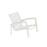 Tropitone South Beach EZ Span™ Patio Chair in White/Brown | 22.5 H x 26.5 W x 28.5 D in | Wayfair 230513WV_SHL_SNO