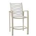 Tropitone South Beach EZ Span™ 28" Patio Bar Stool in White/Black/Brown | 43.5 H x 24 W x 25.5 D in | Wayfair 230526WV_SNR_SNO