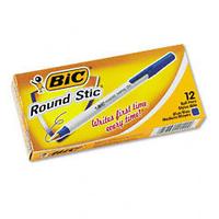 BIC America Round Stic Blue Ink Ballpoint Pen - 12 Pk