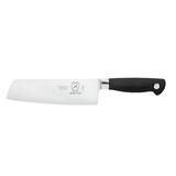 Mercer Cutlery Genesis Forged 7" Nakiri Knife High Carbon Stainless Steel in Black/Gray | Wayfair M20907