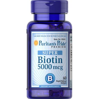 Puritan's Pride 2 Pack of Biotin 5000 mcg-60-Softgels
