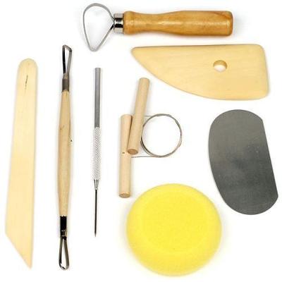 Stalwart 8 Piece Pottery & Clay Modelling Tool Sculpture Set (75S008)