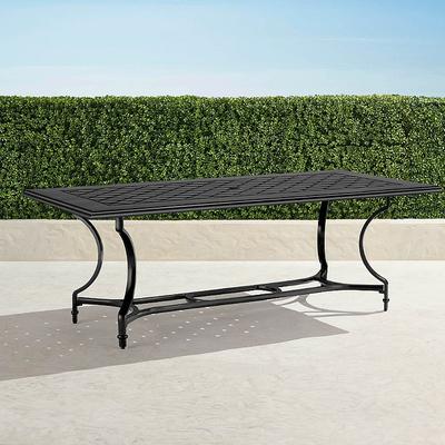 Grayson Rectangular Dining Table in Black Aluminum - Frontgate