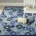 Blue 114 x 0.63 in Indoor Area Rug - Red Barrel Studio® Coreatha Hand-Tufted Azurite Area Rug Wool | 114 W x 0.63 D in | Wayfair