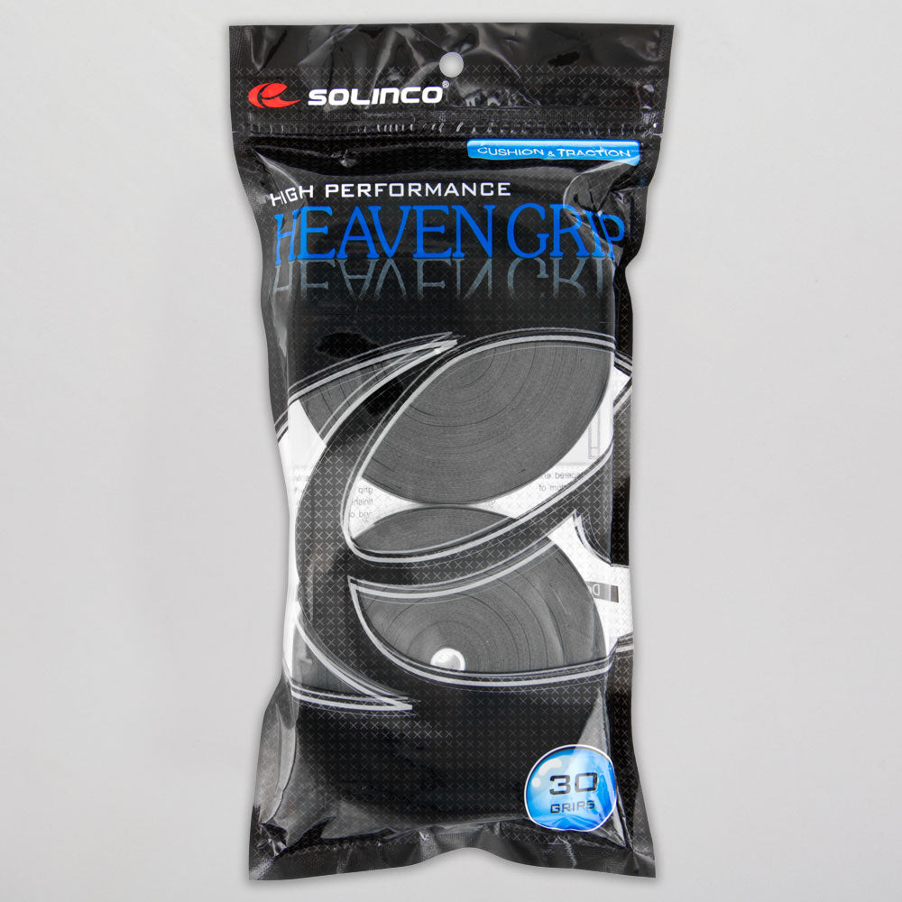 Solinco Heaven Overgrips 30 Pack Tennis Overgrips Gray