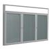 Ghent Enclosed Cabinet Letter Board Vinyl/Metal in Gray/White | 36 H x 2.25 D in | Wayfair PAVLX8-199