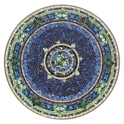 KNF Lake Como Mosaic Table Collection - Round Bistro Table, Black, 54" dia. - Frontgate