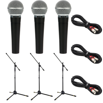 Shure SM 58 Mikrofon Dreier Bundle
