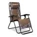 Caravan Canopy Sports Infinity Reclining Zero Gravity Chair Metal in Black/Brown | 45.5 H x 20.5 W x 31.89 D in | Wayfair 80009000180