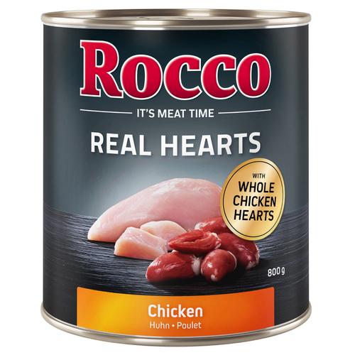 24x800g Real Hearts Huhn Rocco Hundefutter nass