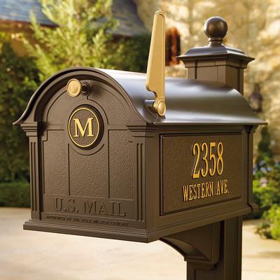 Balmoral Mailbox - White, Non-Monogrammed Door - Frontgate