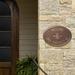 Designer Oval Wall Address Plaque - Bronze/Gold Plaque with Fleur-de-Lis, Standard, 2 Lines - Frontgate