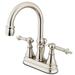Kingston Brass Templeton Centerset Bathroom Faucet w/ Drain Assembly, Ceramic in Gray | 9.13 H in | Wayfair KS2618TL