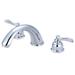 Kingston Brass Nuwave French Double Handle Deck Mounted Roman Tub Faucet Trim in Gray | Wayfair KB8361NFL