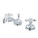 Kingston Brass Heritage Widespread Bathroom Faucet w/ Brass Pop-Up Drain in Gray | Wayfair KS1161AX