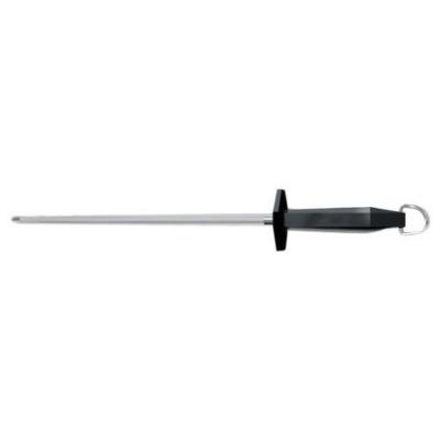 Victorinox Honing Steel 12-Inch Round Combination Cut, Black Plastic Handle