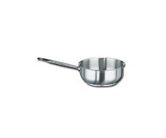 Vollrath 7 Induction Saute Pan - Curved, Aluminum Bottom, 18-ga Stainless