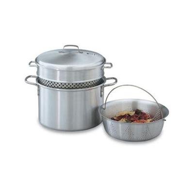 Vollrath 8-qt Pasta Cooker Vegetable Steamer - 4-Piece, 18-ga Aluminum