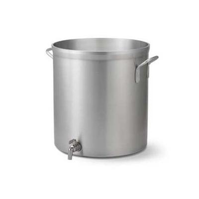 Vollrath 32-qt Stock Pot with Faucet - Heavy-Duty, Natural-Finish Aluminum
